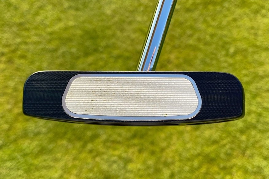 The Odyssey Ai-One Square 2 Square Jailbird putter sports the Ai-One insert